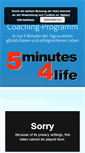 Mobile Screenshot of 5minutes4life.com